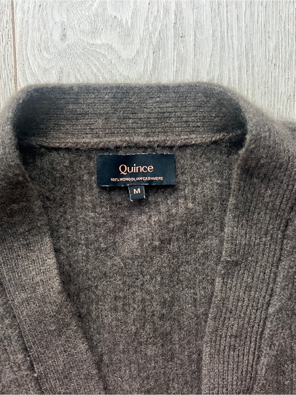 Quince Women's Size M Cashmere Cardigan Sweater Brown - Picture 2 of 9